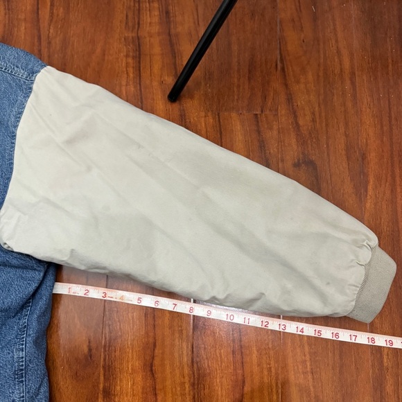 Donald Duck Aw Gee Vintage Disneyland Denim Varisty Jacket Size XL - Picture 11 of 11